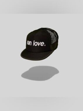 Ciele Athletics TRLCap Run Love Black Reflective Mesh Trucker Running Hat Unisex